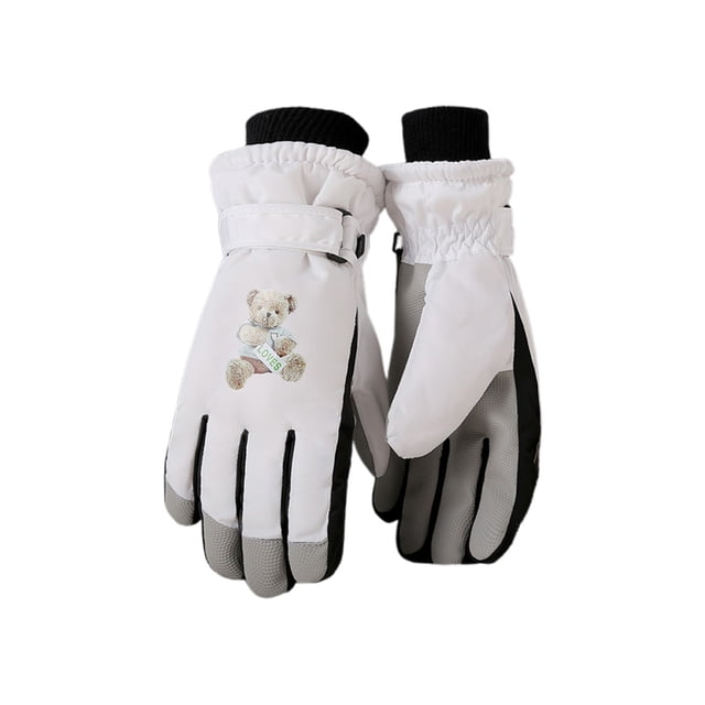 Guantes Cálidos de Invierno para Mujer, Acolchados con Pantalla, Engrosados, Antideslizantes, Viento Frío, Ciclismo Al Aire Libre, Estudiantes, Esquí, Mujeres, Mantienen el Calor