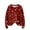 Deep Red, variant on Long Sleeve Pullover Sweaters For Women O Neck Casual Cute Printing Knit Oversized Sweater for Fall and Winter, Christmas Snowflake Print, Cozy and Festive, Christmas Sweaters for Women ,Black,L