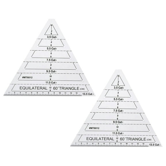 Acrylic Quilting Ruler for Sewing Use with Clear Marking Lines and Outstanding Workmanship 2Pcs
