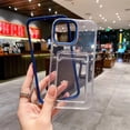 thumbnail image 4 of Tarjeta Transparente Enchufable 2 En 1 Macaron Funda A Prueba De Golpes Para iPhone 11 12 13 14 Pro Max X 7 8 Plus, 4 of 4