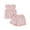 Pink, variant on YunPes Girls Suits Baby Girls Bow Suits Children's Clothing Baby Girls Sweet Bow Pattern Short Sleeved Shorts Children's Clothing