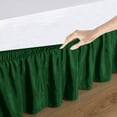 thumbnail image 3 of D.N.G. BEDDINGS 1 Piece Wrap Around Bed Skirt, 8 Inch Deep Pocket, 800 Thread Cotton 100% Egyptian Cotton, California King Size (72" x 84") Inch, Solid Green, 3 of 3