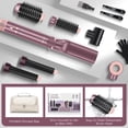 thumbnail image 6 of PARWIN PRO BEAUTY Dual Voltage 7-in-1 Hair Dryer Brush Styler, Hot Air Multi-Styler with Flyaways & Air Straightener & 28mm Auto Wrap Curlers for Frizz-Free, No Heat Damage, Cosmic Blush, 6 of 11