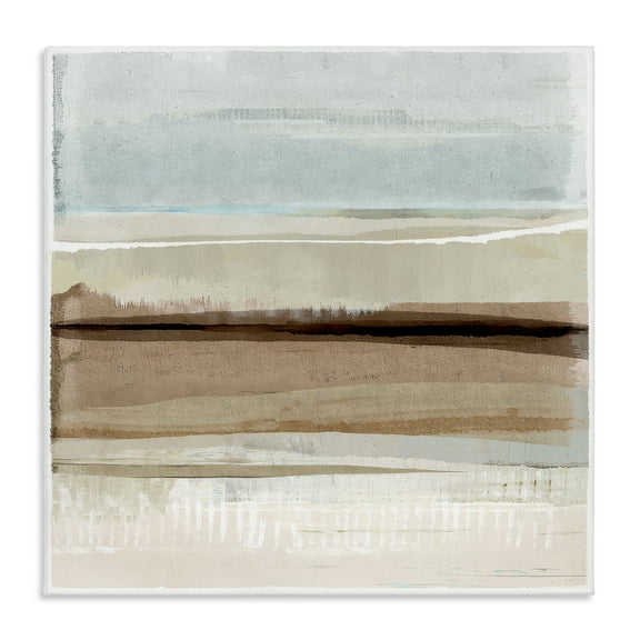 Stupell Industries Winter Sands Pattern Abstract Painting Wrapped Canvas Art Print Wall Art, 17 x 17