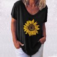 thumbnail image 2 of Women Fashion Printing Shirts Short Sleeve Loose Tee Tops, 2 of 4