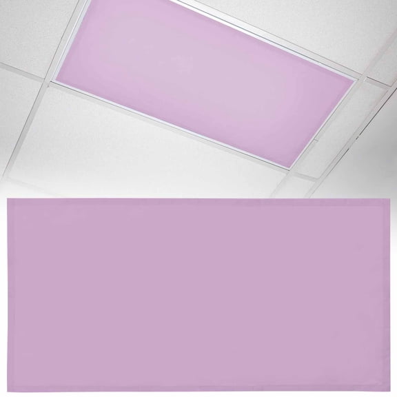 1 Pack Solid Light Fluorescent Light Covers for Ceiling Lights Purple Magnetic Ceiling Light Covers Overhead Light Filters for Office Classroom Home