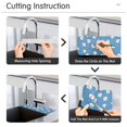 thumbnail image 5 of Yayeee Faucet Mat for Kitchen Sink 14.7" Diatomite Long Splash Guard Pad, Baseballs Pattern, 5 of 7
