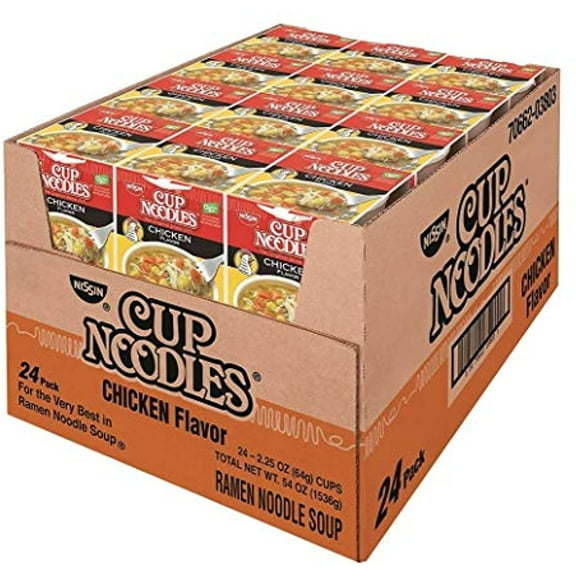 Nissin - Cup Noodles, Chicken, 2.5 oz Cup, 24 per Carton 827961 (DMi CT