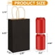 thumbnail image 2 of Bolsas de papel para regalo XPCARE, 100 unidades, con asas de 13,3 x 8,3 x 21 cm, color negro, 2 of 7