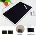 2 Pcs Black Sign Board Message Writing Boards Wooden Information
