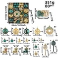 thumbnail image 3 of Christmas Decorations, 80 Pack Christmas Ornaments Set, Vintage Christmas Decor, Christmas Ball, Shatterproof Ornaments, for Christmas Gifts, Home, Party Decoration, 3 of 7