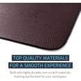 thumbnail image 7 of ZBRANDS // Brown Leather Smooth Desk Mat Pad Blotter Protector, 24" x 17" (0.60 lbs), 7 of 7