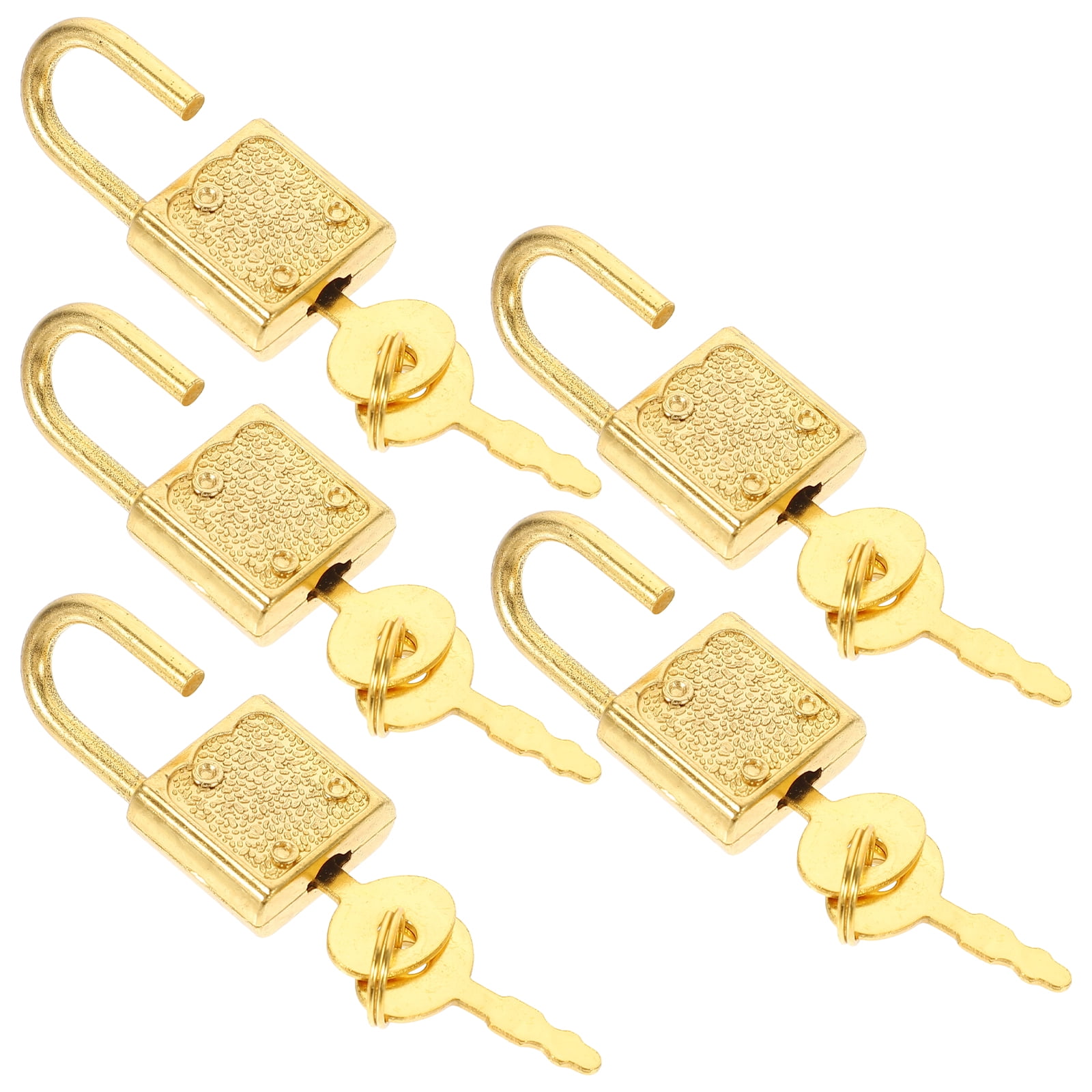 10 Sets Padlock Latch Door Hasp Latch Lock Small Locks Keys for