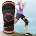 thumbnail image 4 of Rodillera Deportiva YLSHRF Compresión Soporte Elástico Suave Negro Naranja Talla S M L, 4 of 8