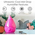thumbnail image 4 of Crane USA Drop Ultrasonic Cool Mist Humidifier - Pink, 4 of 10
