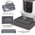 thumbnail image 3 of Caja de arena para gatos de acero inoxidable con tapa, inodoro extragrande, caja de arena de entrada superior con bordes aumentados, sin olor y fácil de instalar (gris oscuro, básico), 3 of 9