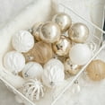 thumbnail image 5 of Horivan Champagne Christmas Ball Ornaments Plastic Shatterproof 24PCS for Tree Decorations Holiday Party Supplies Bulk Home Festive Decor, 5 of 6