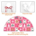 thumbnail image 4 of Rocae Pink Christmas Cheer for Christmas Tree Skirt with Pom Pom Trim for Holiday Party for Holiday Home Decor Indoor Outdoor-36", 4 of 7