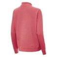 thumbnail image 3 of Women's Antigua Heather Red Chicago Cubs Crush Stars and Stripes Team Logo Quarter-Zip Pullover Top, 3 of 3
