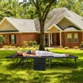 thumbnail image 3 of Ficisog Adult Folding Camping Cot, Adjustable 4-Position Reclining Folding Chaise with Pillow&Mattress, 3 of 13