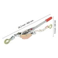 thumbnail image 3 of KFFKFF Cable Tugger, 0.75 Ton (1,653 lbs) Load Capacity, Includes 100 ft of 0.6 inch Diameter Rope, Dual Hooks, Manual Hand Winch, Robust Ratcheting System for Boat Movement, Item Securing, 3 of 9