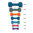 thumbnail image 2 of Home Gym Starter Kit - Neoprene Dumbbell Rack Set with 6mm Yoga Mat, 11 Pcs Resistance Bands Set, and Jump Rope, 2 of 5
