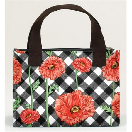 Joann Marrie Designs NLB1PC Lunch Bag - Poppy Chic, Pack of 2