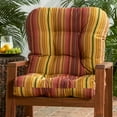thumbnail image 3 of Greendale Home Fashions Kinnabari Stripe 38 x 21 in. Outdoor Reversible Tufted Chair Cushion, 3 of 8