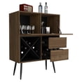 thumbnail image 5 of Prunus Bar Cabinet, One Cabinet, Two Drawers Mahogany / Black, 5 of 9