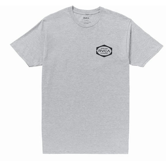RVCA ATHLETIC HEATHER Men's Oval Hex T-Shirts, US 2X-Large