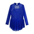 thumbnail image 3 of iiniim Loloda Girls Kids Shiny Sequins Mesh Tulle Lyrical Ballet Dance Dress 6-16 A Royal Blue 10, 3 of 7