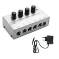 thumbnail image 1 of 4 Channels Mini Headphone Amplifier HA400 Ultra-Compact Stereo Audio Amplifier With Power Adapter 10MHz Earphone Amp for Music ,Home Audio Amplifier, 1 of 7
