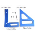 thumbnail image 5 of Measuring Ruler Drawing Line Ruler Square Protractor Triangle Ruler Measurement Tool for Engineer, 5 of 8