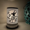 thumbnail image 1 of 7" touch lamp/Essential Oil Burner/Fragrance Wax Melts Warmer/Silver Humming Bird table decor, 1 of 6