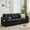 Black-3, variant on AODAILIHB 65" W Faux Leather Loveseat Sofa, Modern Tufted Comfy Office Small Couch w/USB Charging Ports and Wide Arms, Black