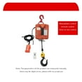 thumbnail image 6 of 500kg Remote Control Crane Hoist Wire Rope Electric Hoist Aluminum Shell Hoist Household Indoor Small Crane Hoist, 6 of 7