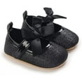 thumbnail image 5 of Baby Girl Shoes Non Slip Soft Sole PU Leather Infant Toddler Mary Jane Flats First Walker Crib Dress Oxford Shoes 3-18 Months, 5 of 7
