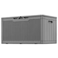 thumbnail image 7 of Devoko Outdoor Waterproof 102 Gallon Resin Deck Box, Gray, 7 of 7
