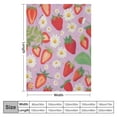 thumbnail image 4 of COMIO Strawberry Blanket for Girls - Soft, Fuzzy &amp; Warm - Small Blanket for Crib, Sofa - Pink Cute Christmas Throw Blanket Gifts for Girls, 4 of 6