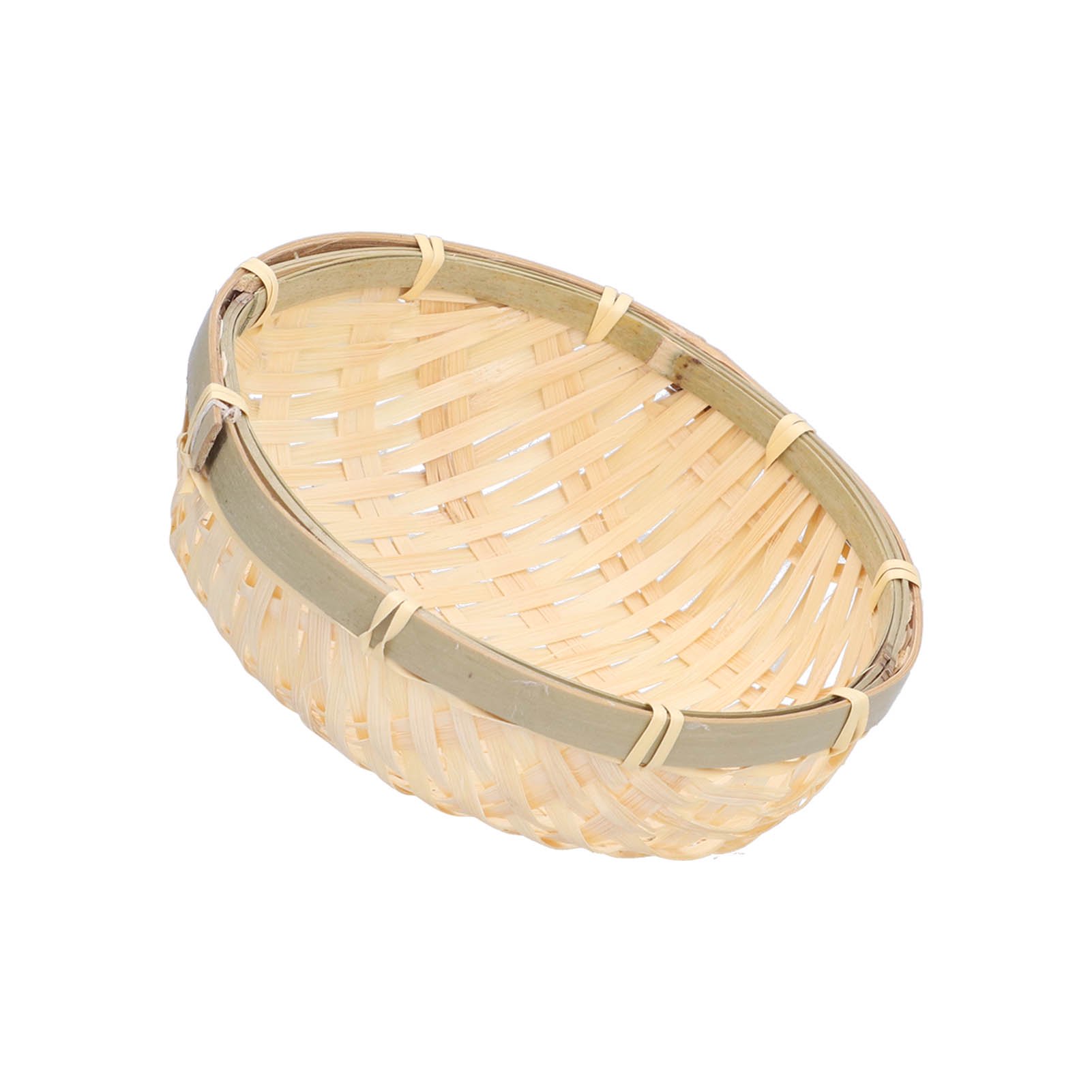 LYUMO Fruit Basket Hand Woven Bamboo Mini Multifunctional Sturdy 