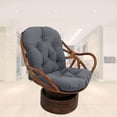 thumbnail image 1 of Textured Rattan Wicker Swivel Rocker Chair pillows egg Cushion Seat Cushions, 1 of 9