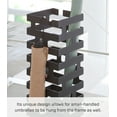 thumbnail image 4 of Yamazaki Home Umbrella Stand - Two Styles, Black, Steel, Square,  Holds 4 umbrellas, No Assembly, 4 of 5