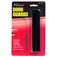 Cowles Door Edge Guard Set T3002 Deluxe Series; 2 Piece Set; 6 Inch Length x 1/2 Inch Width; Black; PVC Plastic