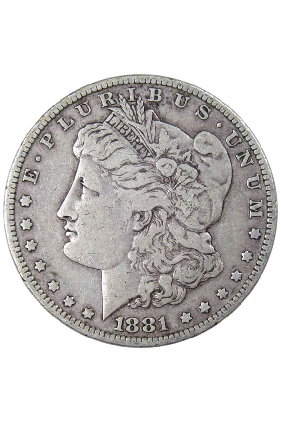 1881 O Morgan Dollar F Fine 90% Silver $1 US Coin Collectible