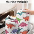 thumbnail image 5 of Colorful Cartoon Dinosaurs Pattern Bathroom Rugs Mat,Non Slip Microfiber Bathroom Rug,Rubber Backing,Soft Bathroom Mats for Bathroom Floor,Tub and Shower,20x32in(50x80cm), 5 of 5