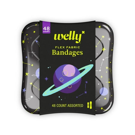 Welly Planet Pals Flex Fabric Bandages, Assorted Space Patterns, 48 Count ITEM