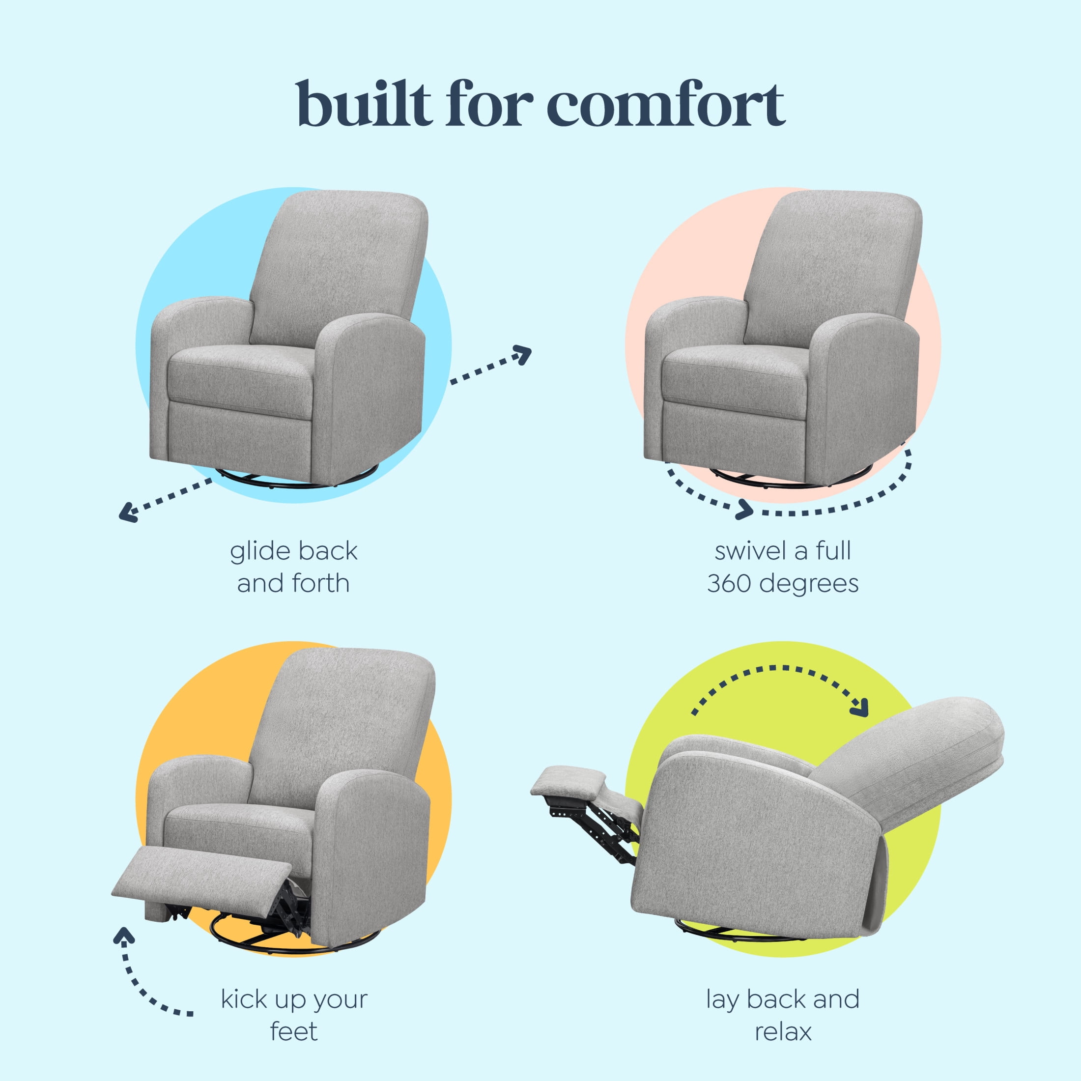 DaVinci Calder Swivel Recliner