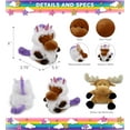 thumbnail image 3 of DolliBu Sitting Moose Unicorn Plush Stuffed Animal Toy - Super Soft Moosecorn Dress Up with Removable Plush Unicorn Outfit, Cute Fantasy Wildlife Gift - 6 Inches, 3 of 8