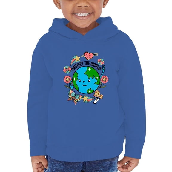 Protect The World Quote Hoodie Toddler -Image by Shutterstock,  5 Toddler