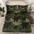 thumbnail image 2 of jejeloiu Military Camouflage Twin Sheet Sets,Retro Airplane Aircraft Bedding For Boys Kids 3 Pieces, 2 of 7